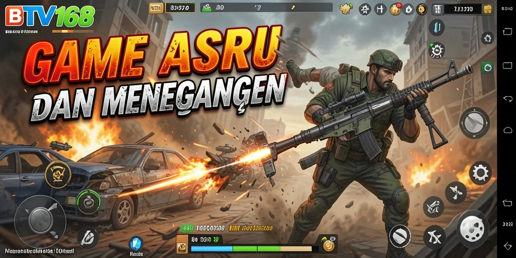 Tampilan gameplay BTV168 yang menegangkan dan penuh aksi.