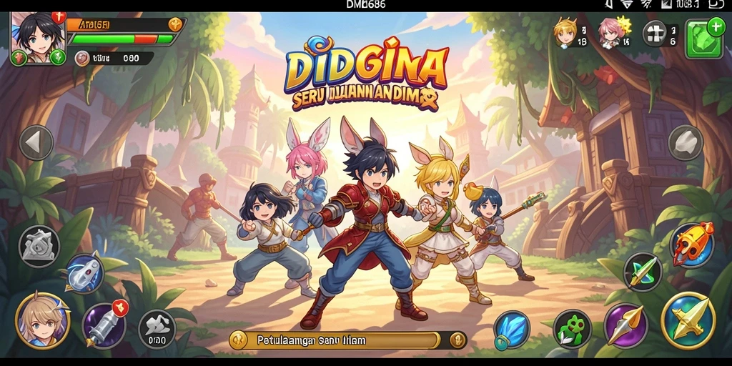 Tangkapan layar menunjukkan karakter anime dalam pertempuran seru.