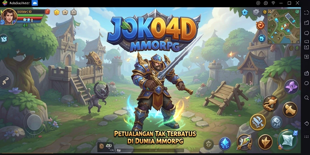 Screenshot JOKO4D menunjukkan aksi seru dalam permainan MMORPG.