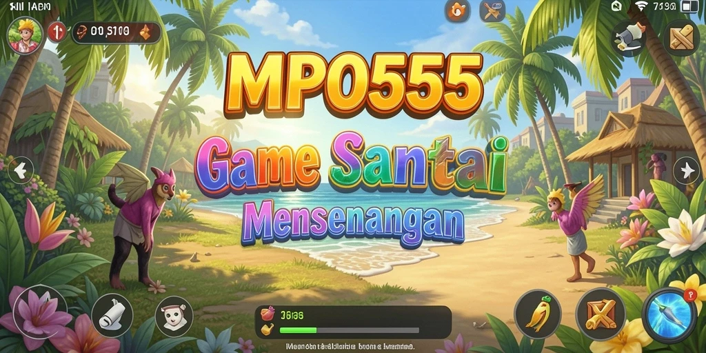 Tampilan gameplay MPO555 dengan warna-warni yang ceria.